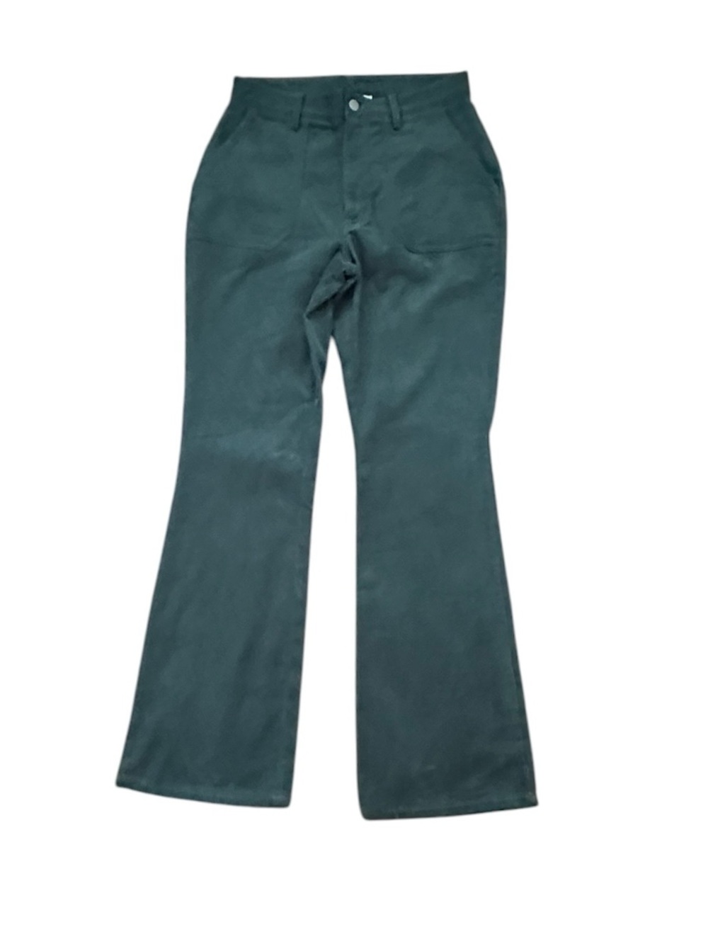 Double Zero Women’s Green Corduroy Flare Pants Size Small NWOT